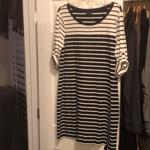 Blue and white striped Tommy Hilfiger casual dress